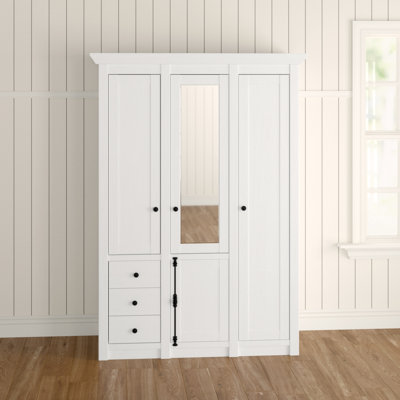 Berwyn 4 Door Manufactured Wood Wardrobe