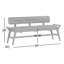 Banc en cuir Mylas