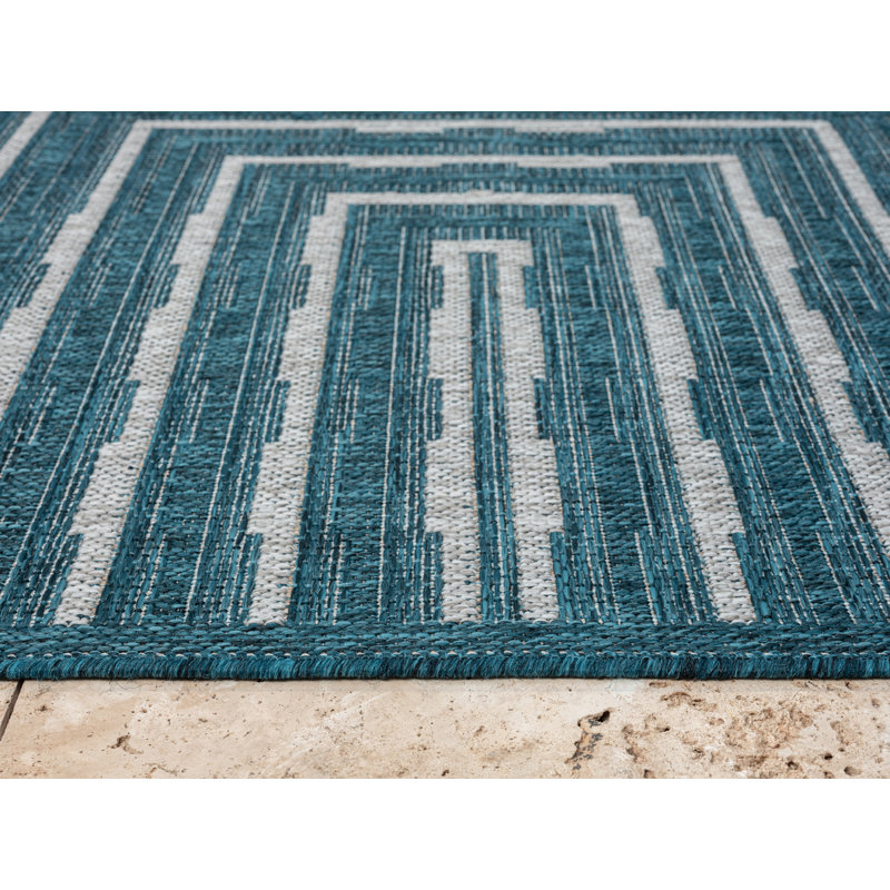 Geometric Indoor Rug, Runner 2' x 6'11"