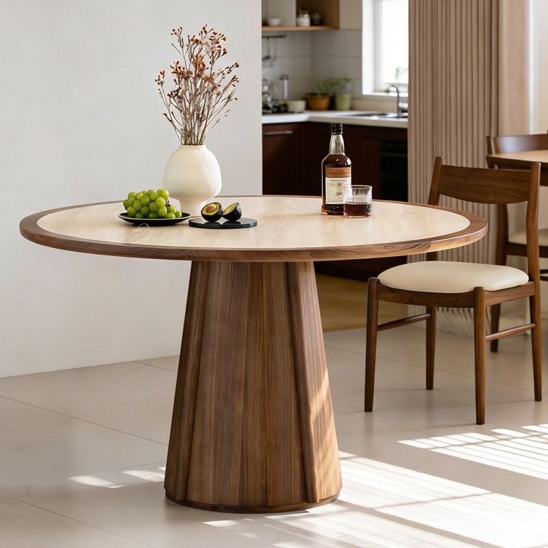 Table de salle à manger ronde minimaliste