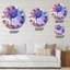 Impression d'arbres colorés II - Horloge murale traditionnelle-60328457