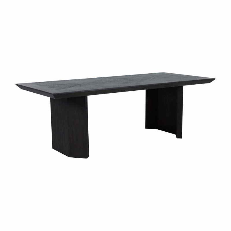 Cerused Ash Rectangular Mindi Wood Dining Table