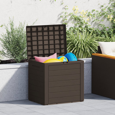 17 Stories Jhaden 58.5 cm W 140 L Water Resistant Lockable Deck Box