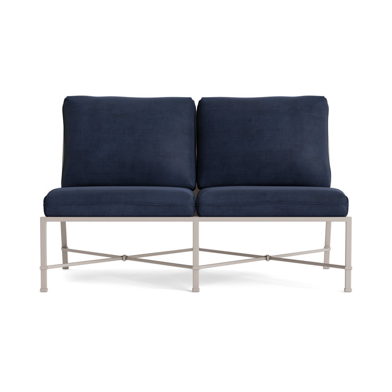 Venetian Outdoor 2 - Seat Loveseat, Dove, Fusion Neptune