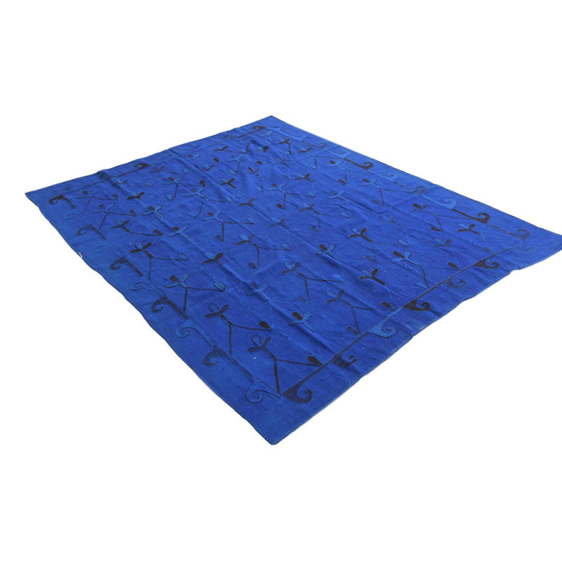 Tapis bleu 6x9 Perry