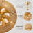 20 inch Boho Ceiling Fan with Light, 6 Speeds, Remote Control, Timer Function, Bladeless Design, Gold