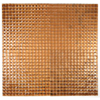 1'' W x 1'' L Glass Tile Mosaic Sheet