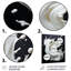 Art liquide noir et blanc - encre liquide, art mural abstrait-261975868-261975871