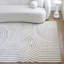 Tapis gris / ivoire en polypropylène tissé à la machine Barklay-1761157309