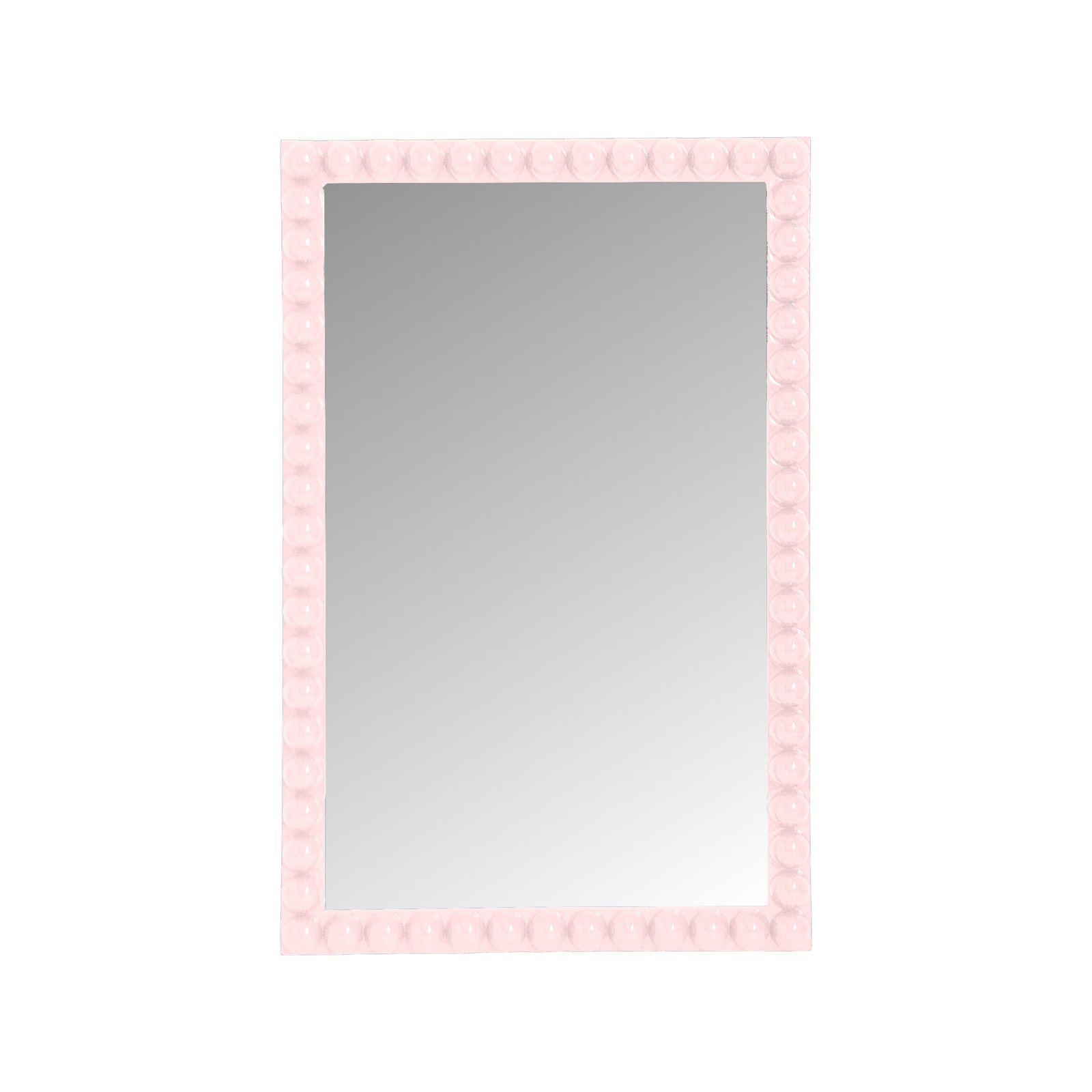 Varsha Rectangle  Glossy Nickle Mirror, Purple