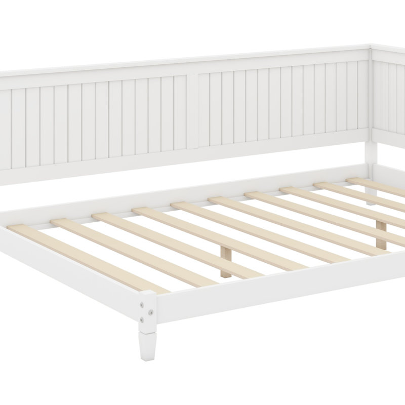 Lit de jour / canapé en bois, Blanc