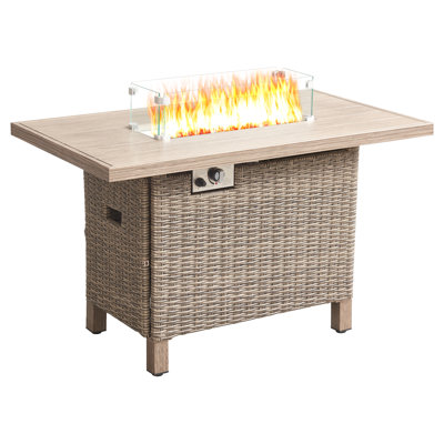 45" Propane Gas Fire Pit Table
