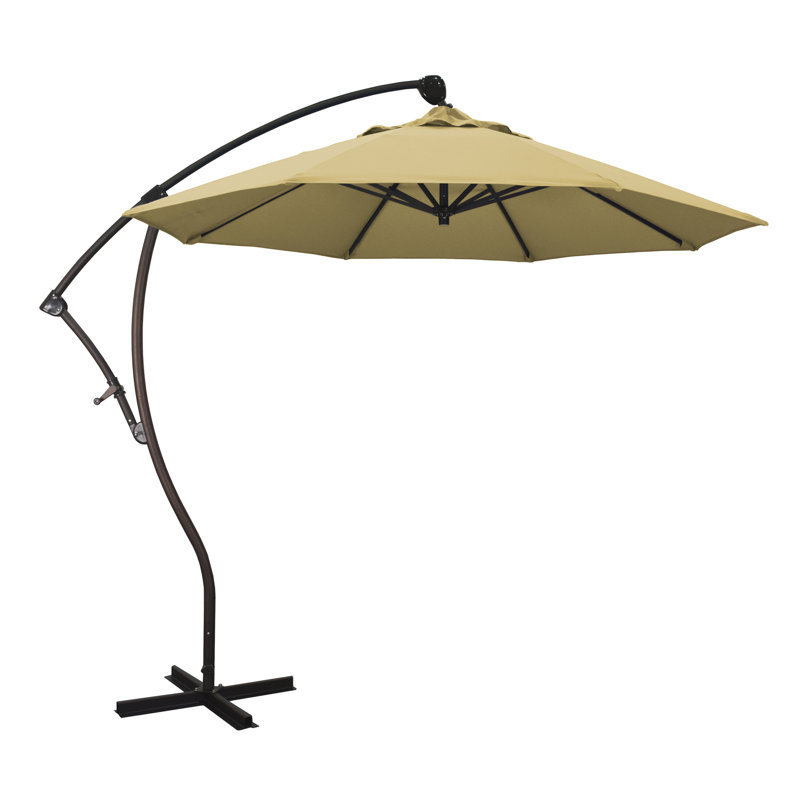 Parasol en porte-à-faux 9' Welwyn, Toile toile Sunbrella® blé