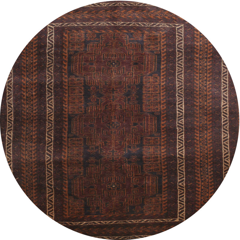 Tapis contemporaine oriental area, Rond 3 pi