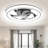 Ceiling Fan With Light Remote, 3 LED Colour Temperature, 6 Speed Noiseless AC Motor, Timer Setting,Adjustable Brightness
