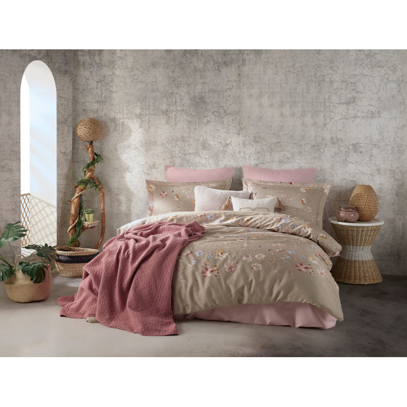 Agripina Floral Duvet Cover with Pillowcases, 240 x 220 cm