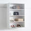 Système d'organisation mural blanc en bois