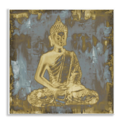 Plaque murale abstraite Mdha Earthy Buddha, design par Tom Bray