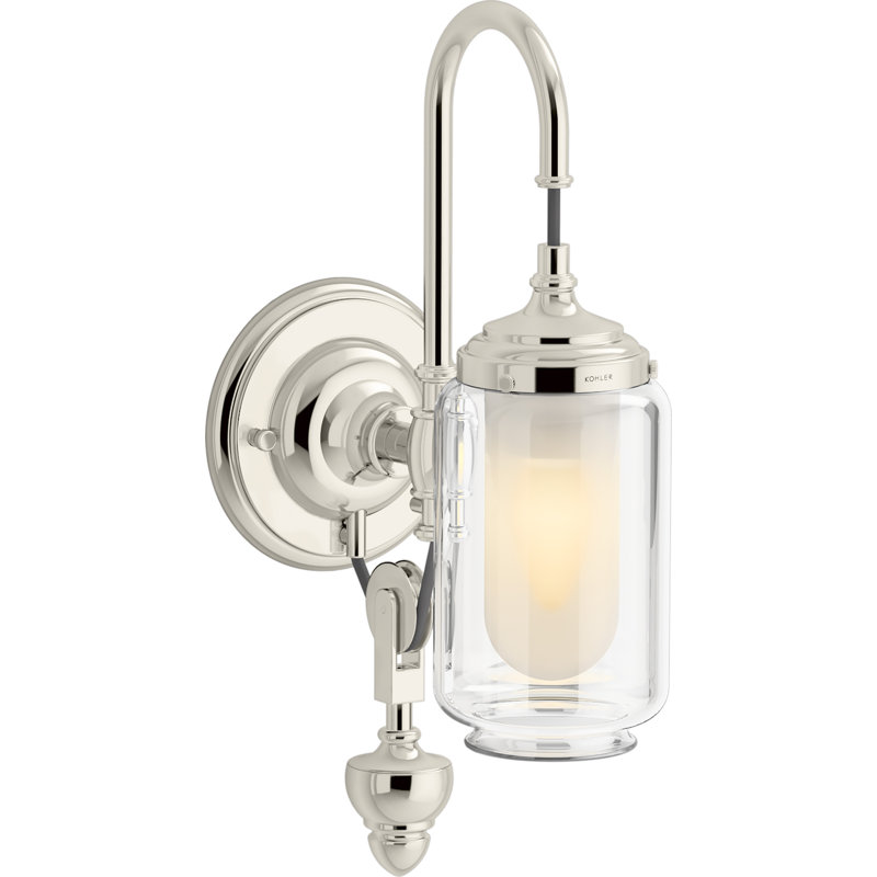 Artifacts 1 - Light Armed Sconce, Polished Nickel