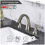 Robinet de lavabo de salle de bain à deux poignées à 3 trous avec ensemble de drain (nickel brossé)-128751582