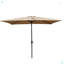 Parasol d'extérieur imperméable 6 x 9 pi avec manivelle et bouton poussoir inclinable-1491699521