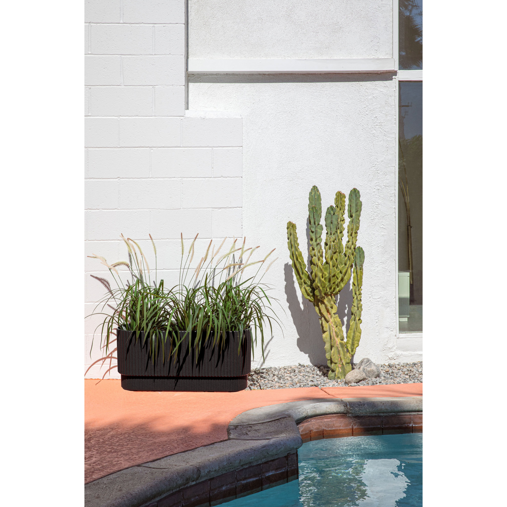 Demi Long Planter, 2, Black