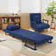 Chaise pliante convertible 3 en 1, dossier réglable à 5 positions avec coussin-20282192-20282193