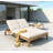 5-Position Adjustable Backrest Double Chaise Lounge Outdoor-958331767