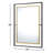 Nessa Metal Rectangle Wall Mirror
