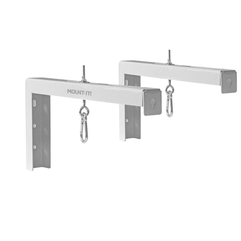 Support pour écran de projecteur universel 12 po - installation murale ou au plafond, Blanc