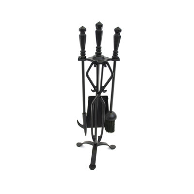 Hazlett Iron Fireplace Tool Set