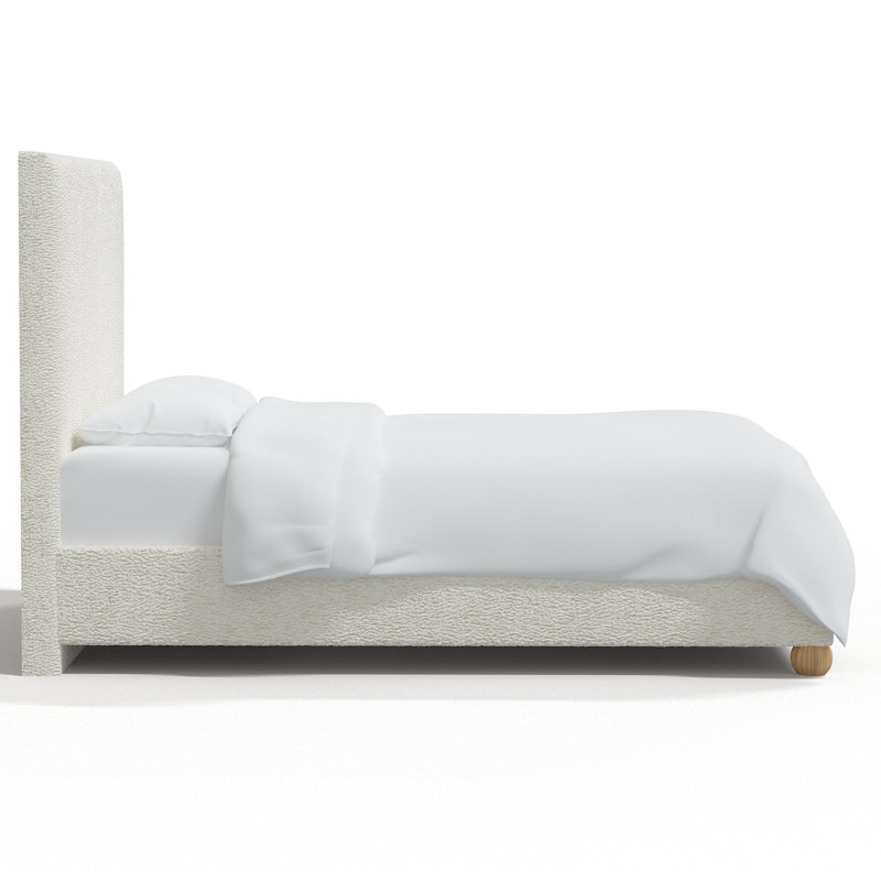 Platform Bed, Twin, Brush Canopy Tonal Blue