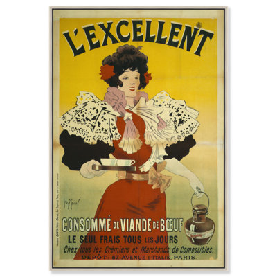 «Lexcellent consomme», reproduction d'art sur toile par Art Remedy