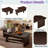 Modern Rectangle Coffee Table Set With Modular L-shape Design-493782613
