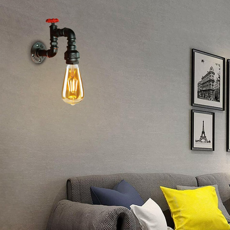 Averill Armed Sconce, Black