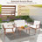 Kahlyn Acacia 4 - Person Patio Conversation Set with Cushions