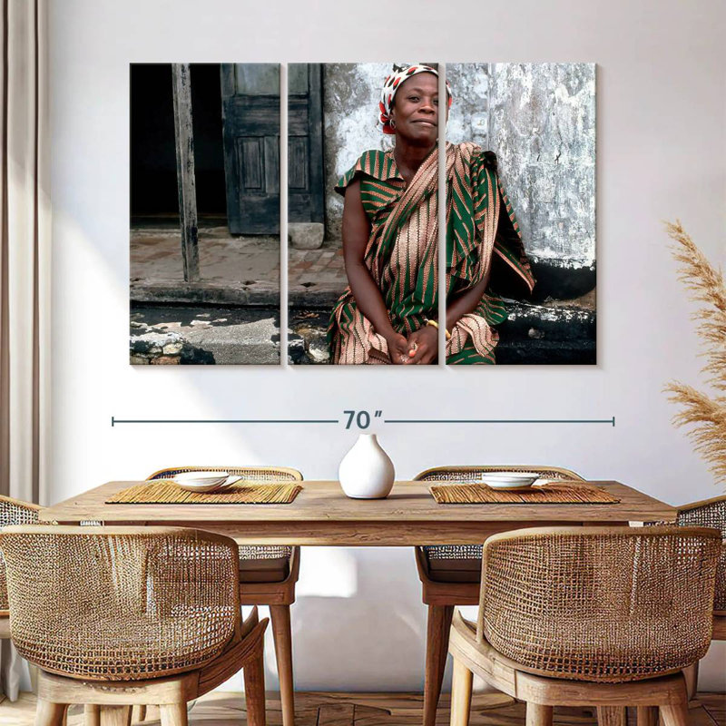 Portrait de femme Leisha Village, H 24 po x l 38 po