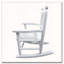 Chaise berçante en bois massif massif