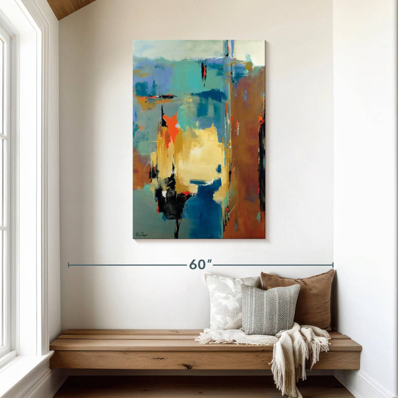 Abstrait cascade Avery, H 45 po x l 30 po