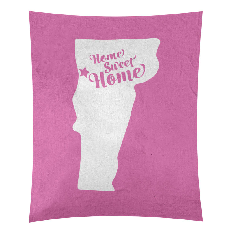 Tapisserie murale Home Sweet Burlington, H 104 po x l 88 po, Rose
