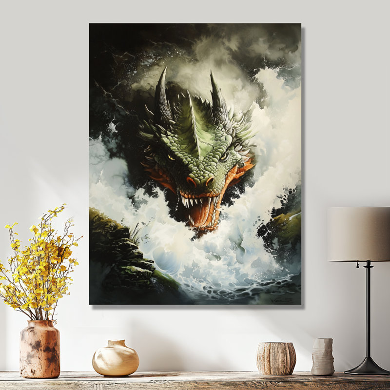 Dragon Fury Unleashed - Dragons, impression murale sur métal, 20" H x 12" W