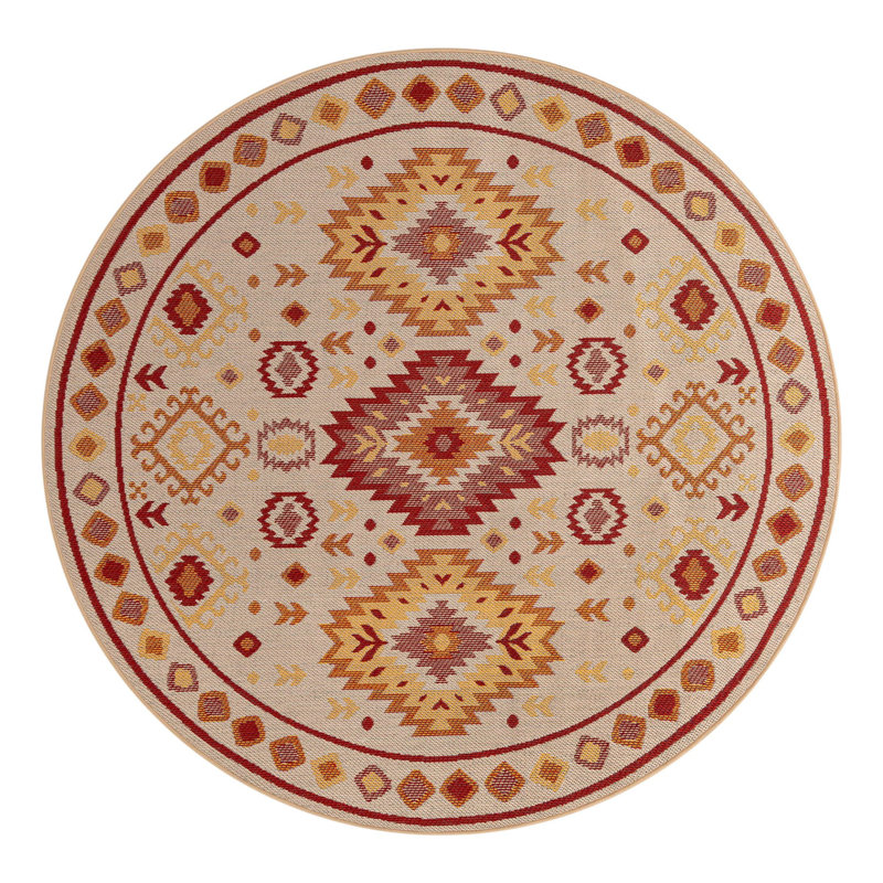 Tapis intérieur / extérieur Marlenia Marlenia, Rond 7 pi 10 po