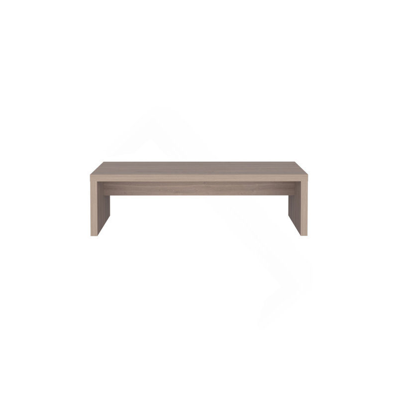 Bureau H 5,4 po, avec 1 tablette, chêne