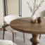 Table de bistro ronde en bois massif de style milieu du siècle-1830834111