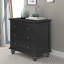 Table de chevet peinte de 70 cm avec plateau coulissant