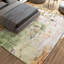 Himalayan Art Hand Knotted Area Rug in Gray/Green/Rust/Ivory-63371157-92651060