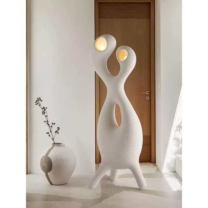 Wabi-Sabi Style High-Density Polystyrene Floor Lamp