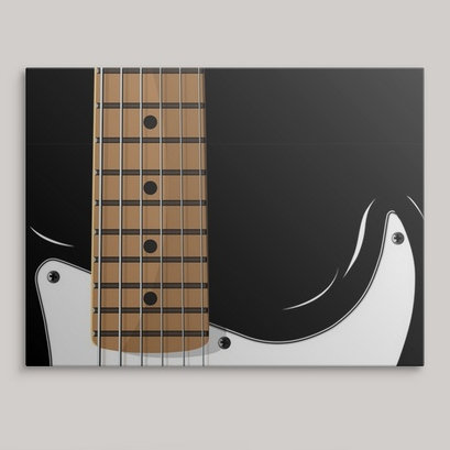 «Electric Guitare» par Francy, impression, H 18 po x l 24 po x P 1,5 po, Toile