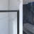 Adjustable 56-60X70 Aluminum Frame Bypass Sliding Shower Door With 8Mm Clear Tempered Glass And Black Hardware, Shower Door
