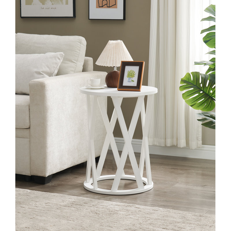  Table d'appoint Emma, Blanc